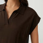 Posara Fine knit Polo Top