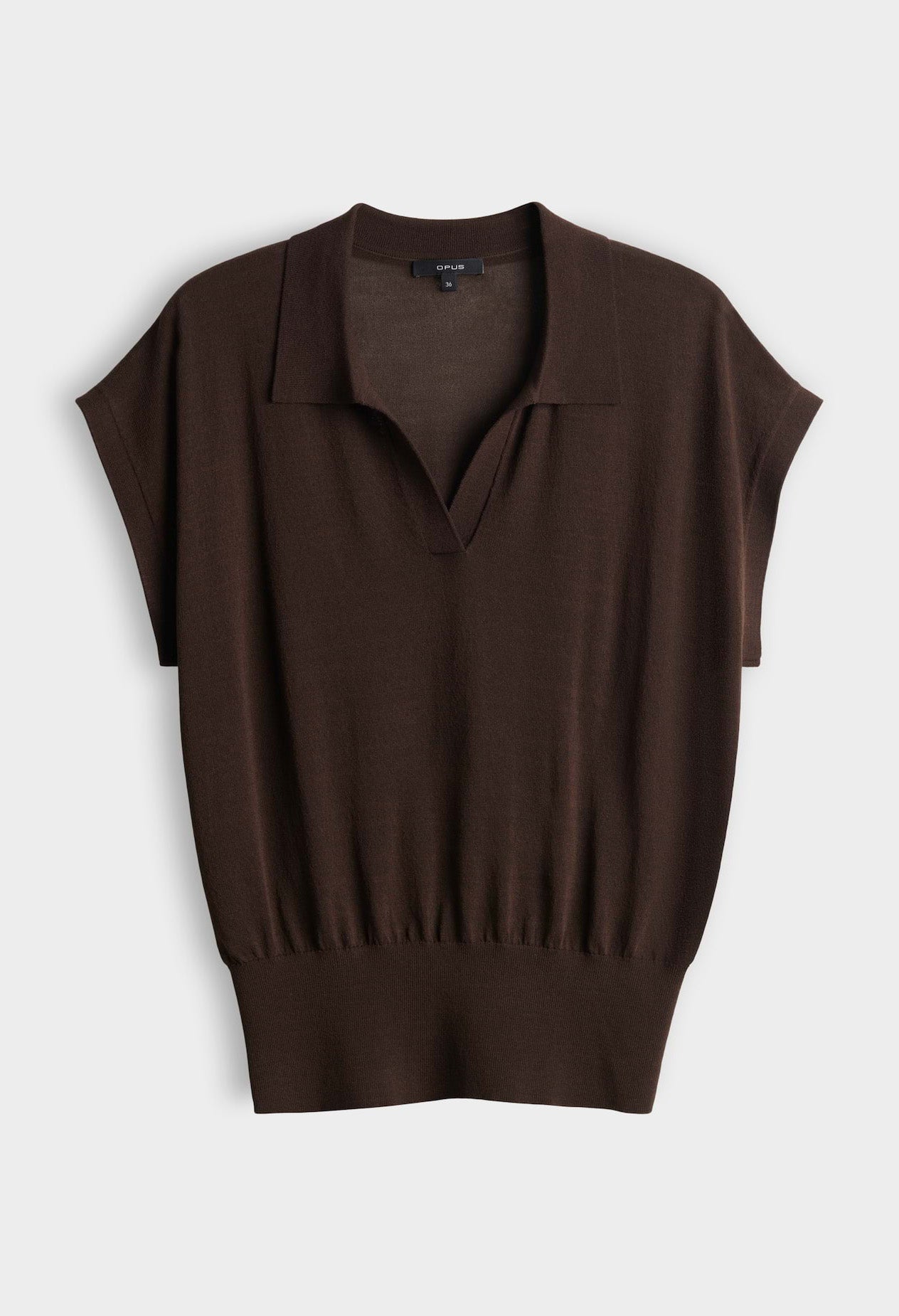 Posara Fine knit Polo Top