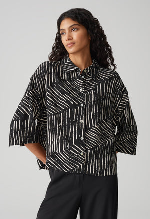 Fiana Palm Leaves Blouse