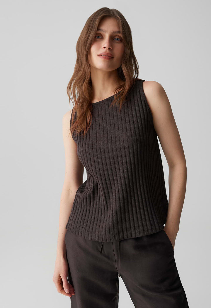 Ipoma Slit Jersey Top