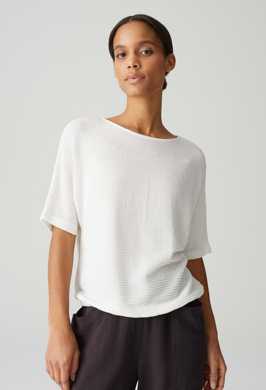 Somfu Loose Ribbed Blouse