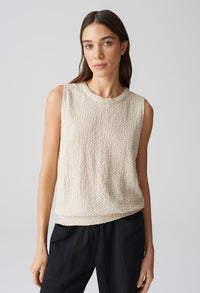 Ikini Sleeveless Texture Top