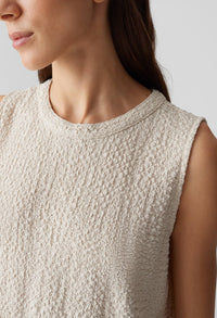 Ikini Sleeveless Texture Top