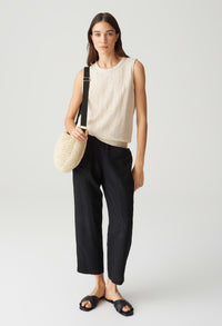 Ikini Sleeveless Texture Top