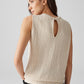 Ikini Sleeveless Texture Top