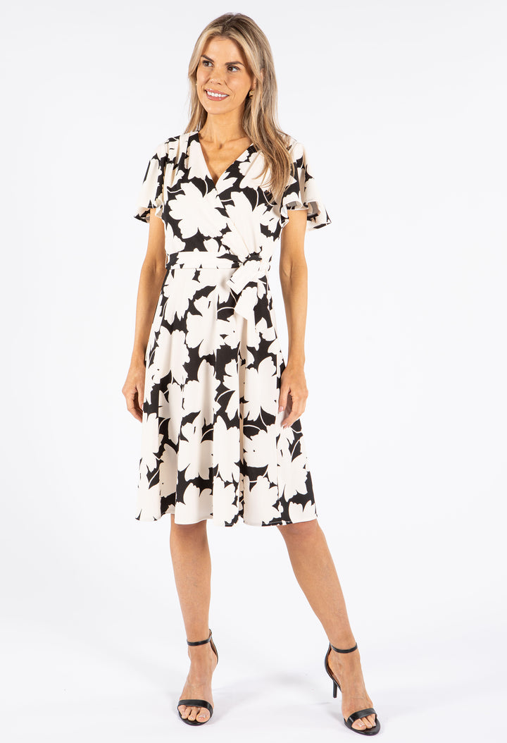Floral Monochrome Dress
