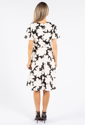 Floral Monochrome Dress