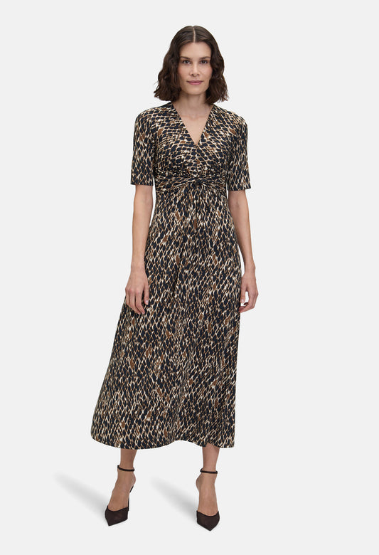 Front Knot Midi Dress