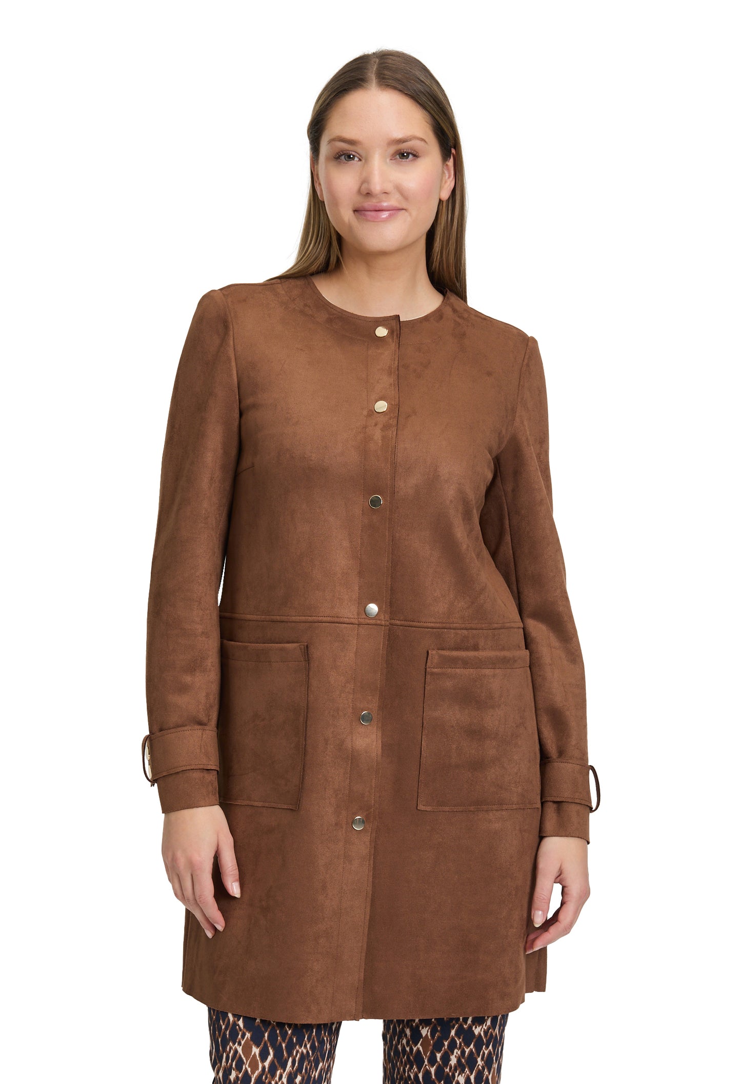 Longline Suede Jacket