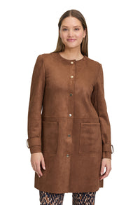 Longline Suede Jacket