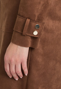 Longline Suede Jacket