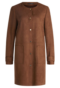 Longline Suede Jacket