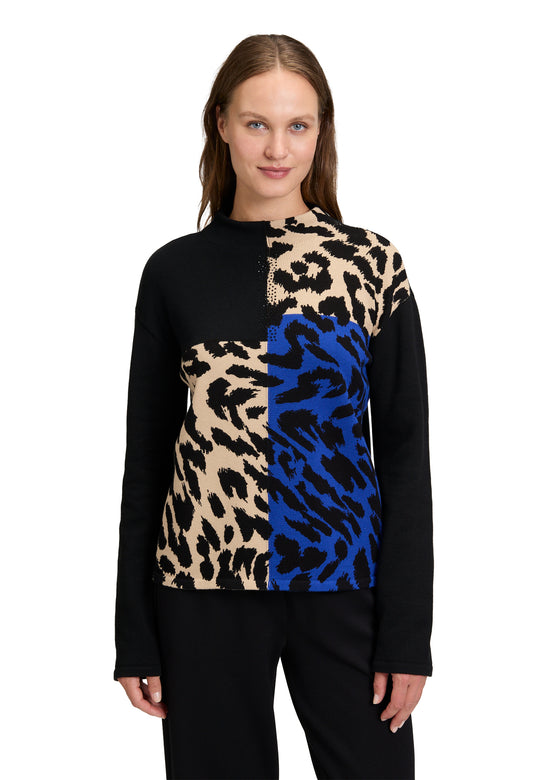 Leopard Knit Pullover