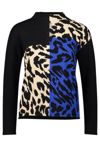 Leopard Knit Pullover