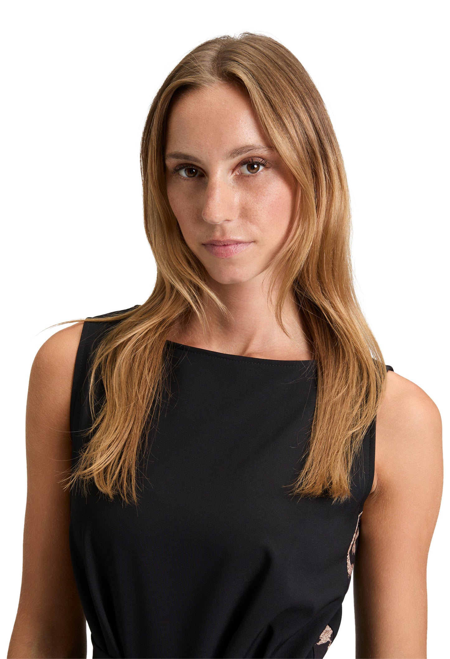 Sleeveless Leopard Print Detail Jumpsuit