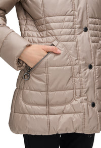 Faux Fur Trim Jacket Wadding