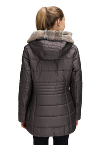 Faux Fur Trim Jacket Wadding