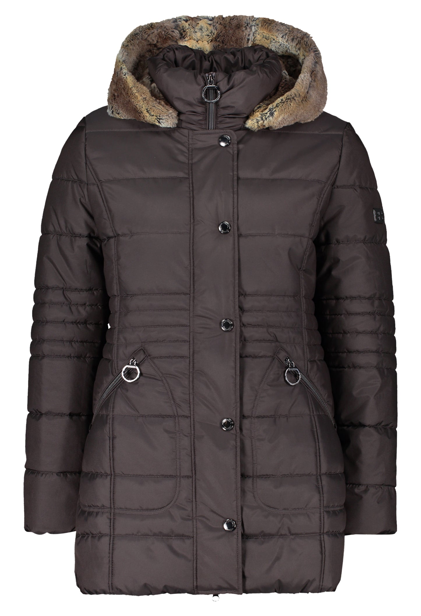 Faux Fur Trim Jacket Wadding