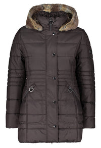 Faux Fur Trim Jacket Wadding