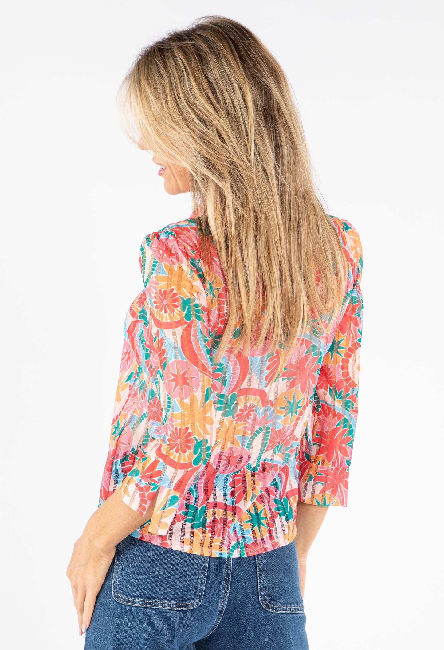 Floral Mesh Shirt