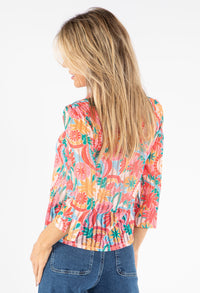 Floral Mesh Shirt