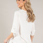 V-Neck Rolled Sleeve Top