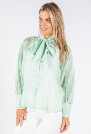 Pussy Bow Tencel Blouse