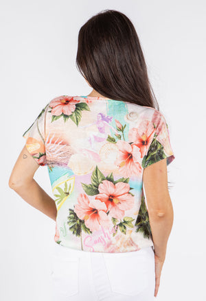 Tropical Print Top