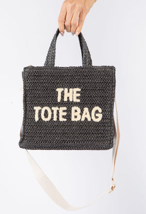 Contrast Crossbody Tote Bag