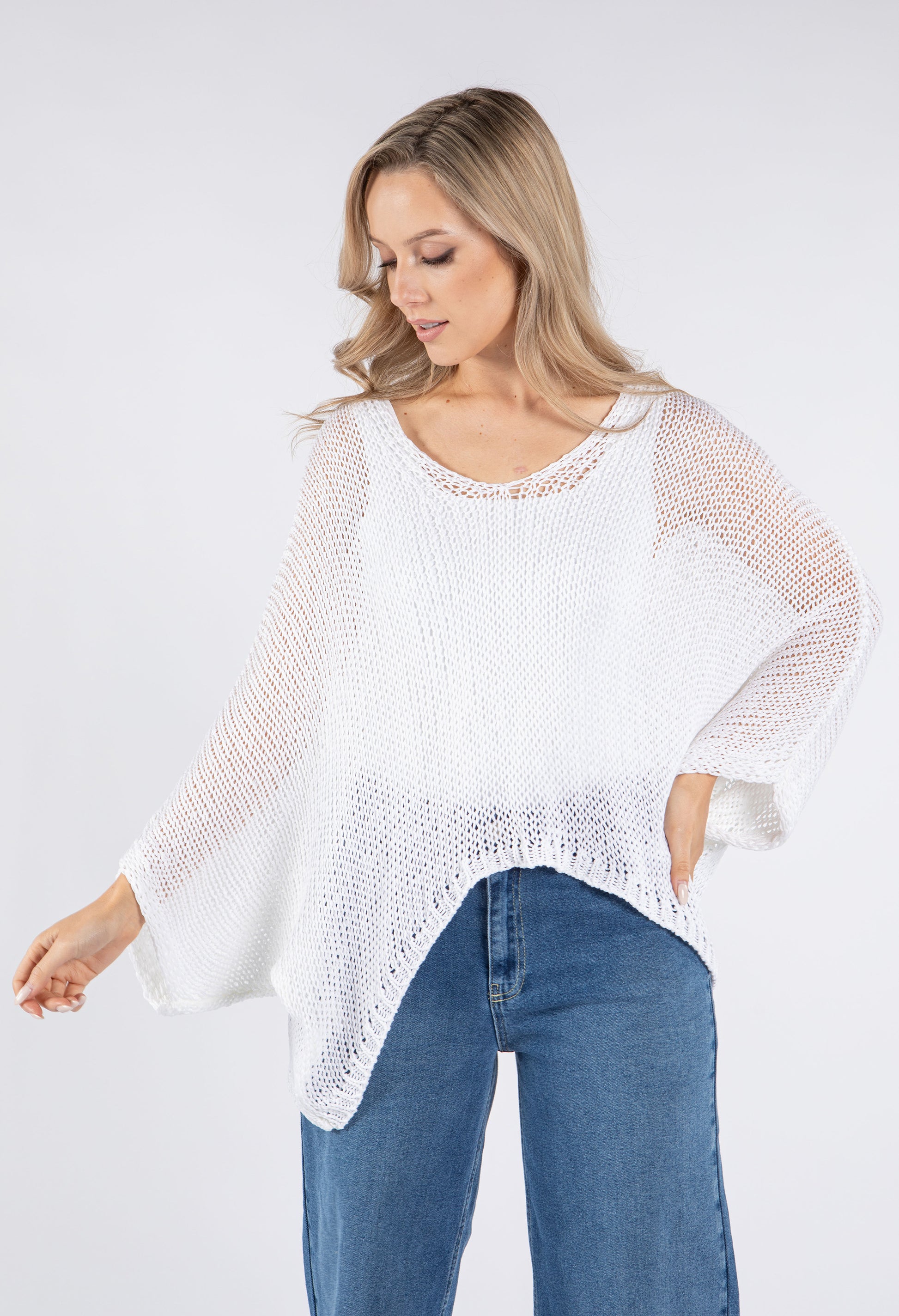 Sophie B V-Neck Soft Knit Jumper