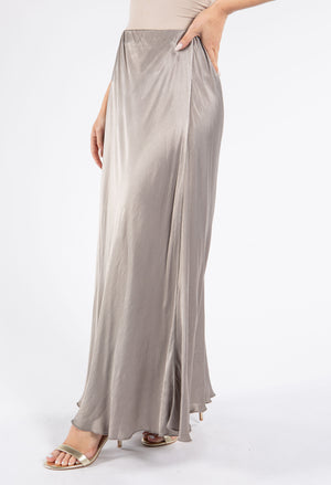 Satin Feel Maxi Skirt