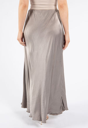 Satin Feel Maxi Skirt