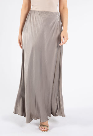 Satin Feel Maxi Skirt