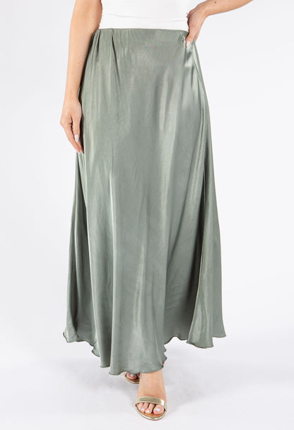 Satin Feel Maxi Skirt