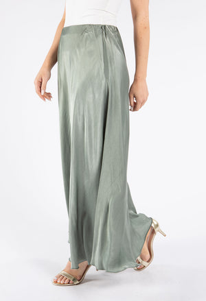 Satin Feel Maxi Skirt