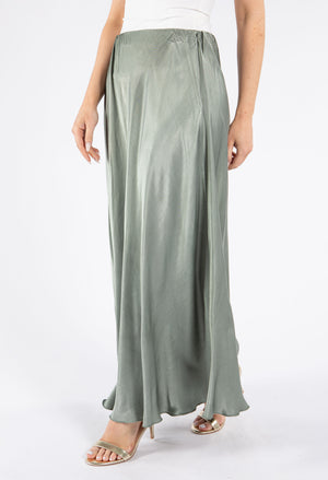 Satin Feel Maxi Skirt