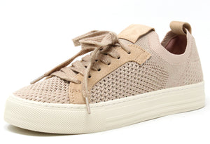 Dusty pink trainer with sparkle lace up 