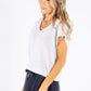Lurex Short Sleeve Knit Top