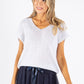 Lurex Short Sleeve Knit Top