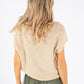 Lurex Short Sleeve Knit Top