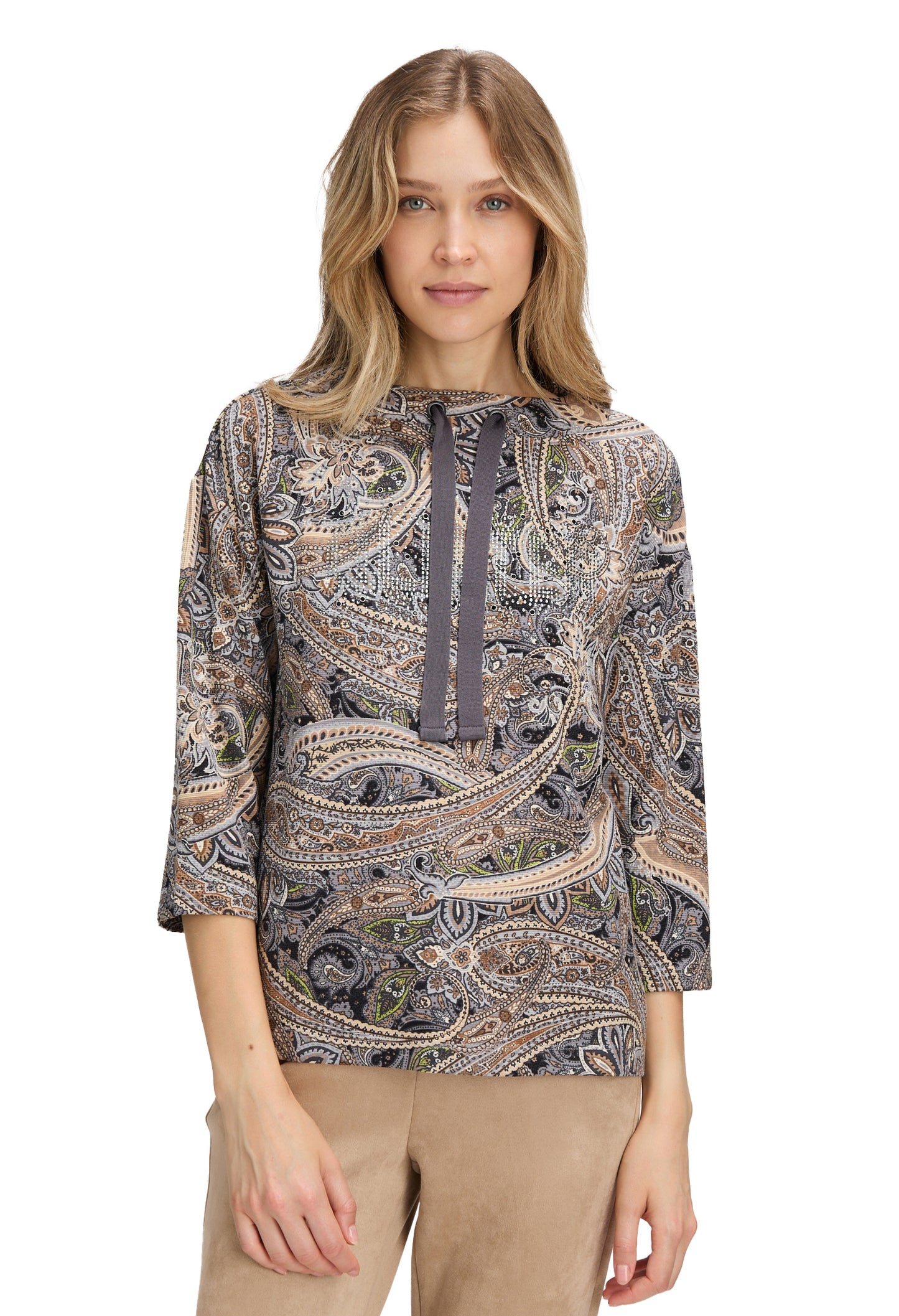 Paisley Print Sweater