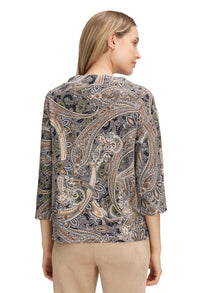 Paisley Print Sweater