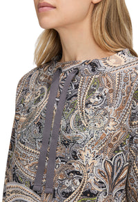 Paisley Print Sweater