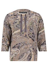 Paisley Print Sweater