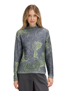 Paisley Print Knit Jumper