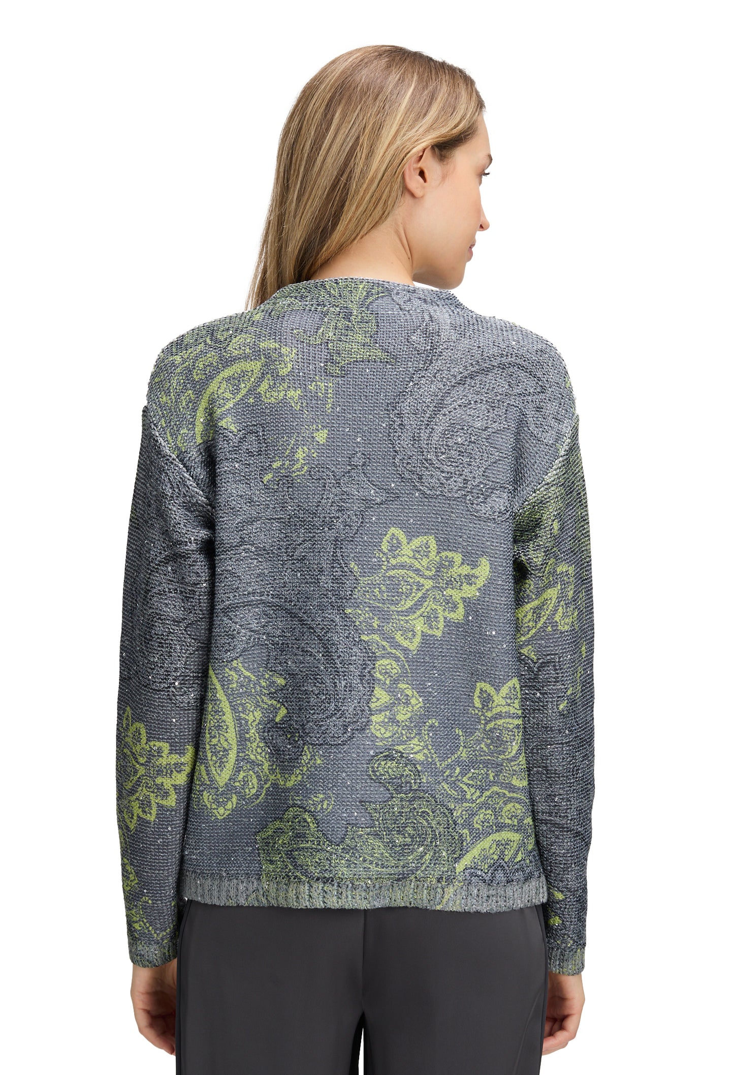 Paisley Print Knit Jumper