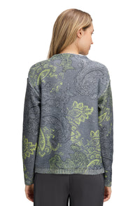 Paisley Print Knit Jumper