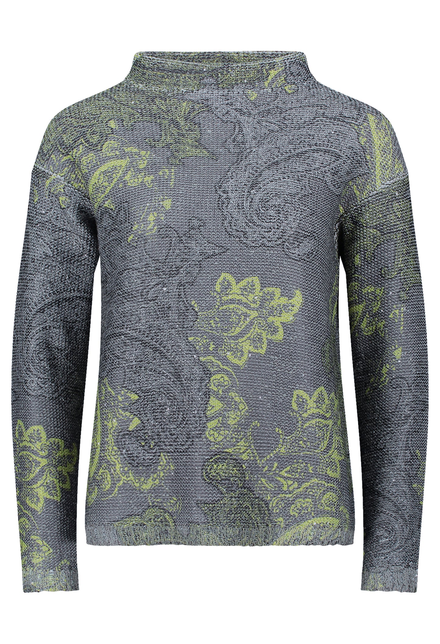 Paisley Print Knit Jumper