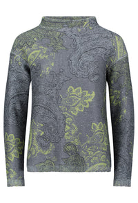 Paisley Print Knit Jumper