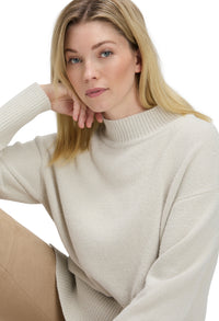 Stand-Up Collar Knit Jumper